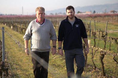 Philippe and Vincent Jaboulet at their Domaine